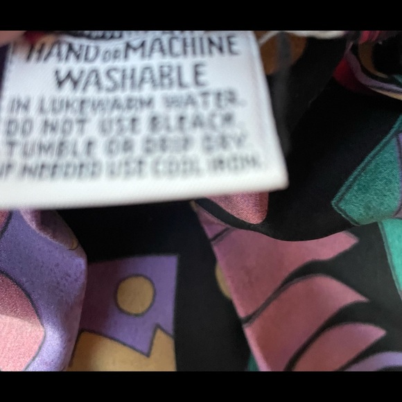 Lilli Ann Collections • Purple/Black • Large • Geometric • Blouse & Skirt Set - Picture 16 of 16